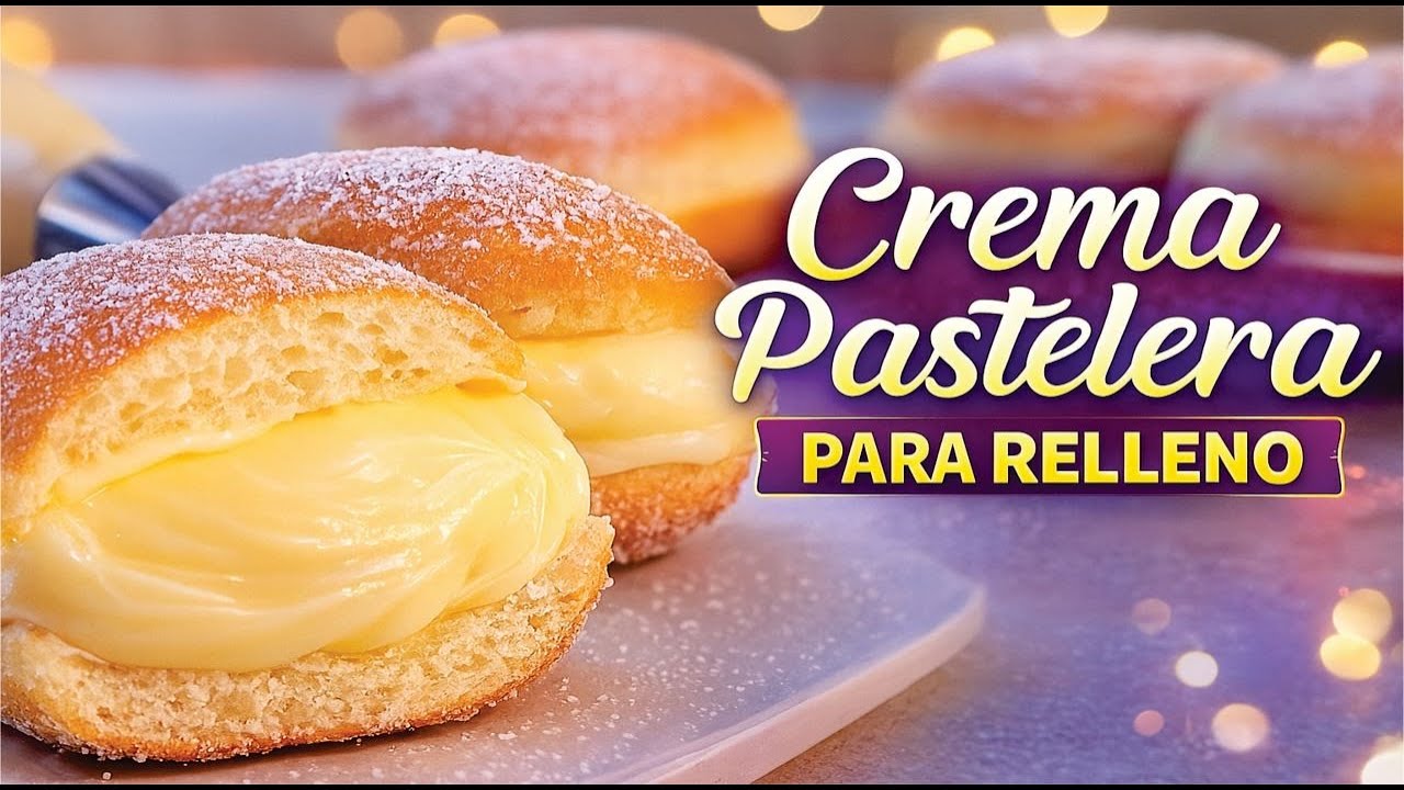Crema Pastelera para Relleno — Suave, Cremosa y ¡Nunca Falla!