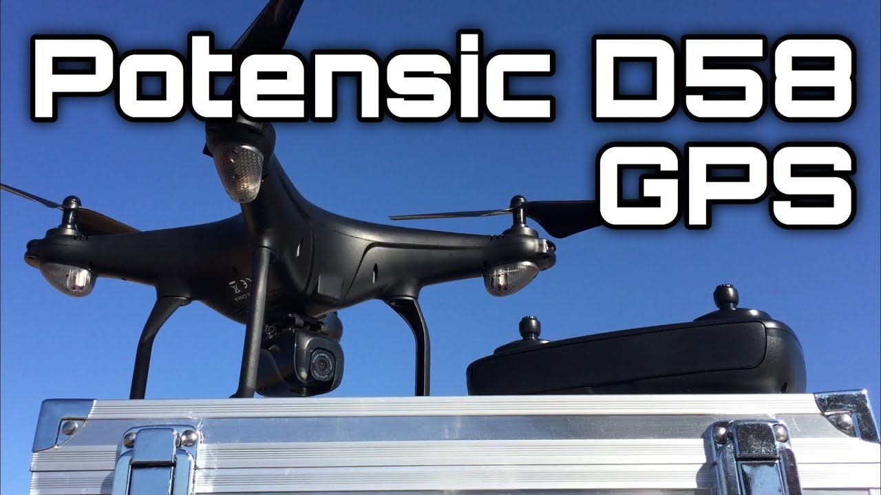 Potensic D58, FPV-дрон с камерой 1080p, 5G WiFi HD видео в реальном времени, GPS автоматический в...