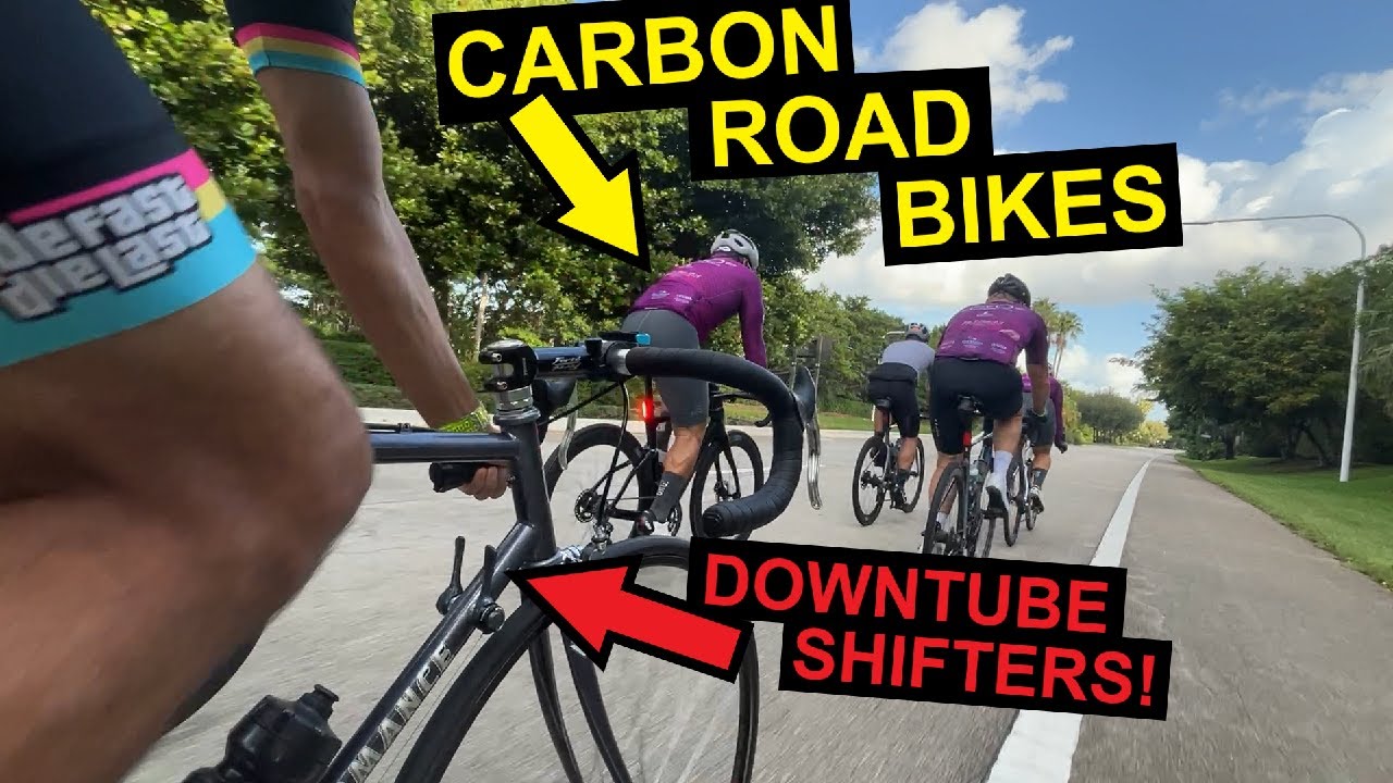 Downtube Shifters in Modern Group Ride! Still Possible with a Vintage Road Bike?