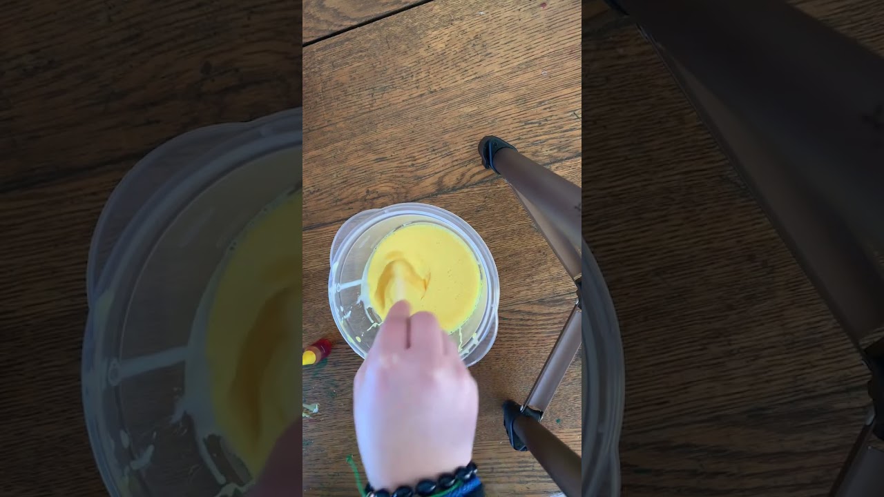 Making yellow slime! 💛⭐️🌼