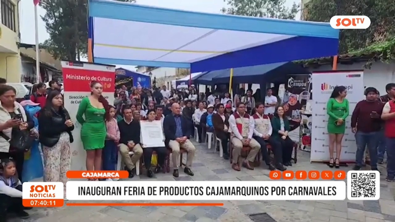 Cajamarca: inauguran feria de productos cajamarquinos por carnavales