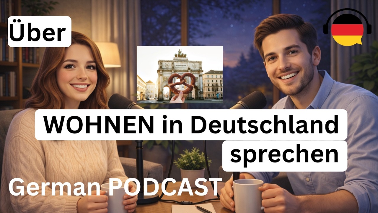 Deutsch lernen mit Alltagsthemen: Wohnen in der Städen in Deutschland // Podcast B1 B2