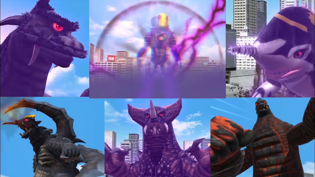 【ウルバト】ダークサンダーエナジー/グリーザ第二形態、EXゴモラ、EXレッドキング、ツルギデマーガ、グビラ、ゴメス【通常攻撃＆必殺技モーションまとめ】