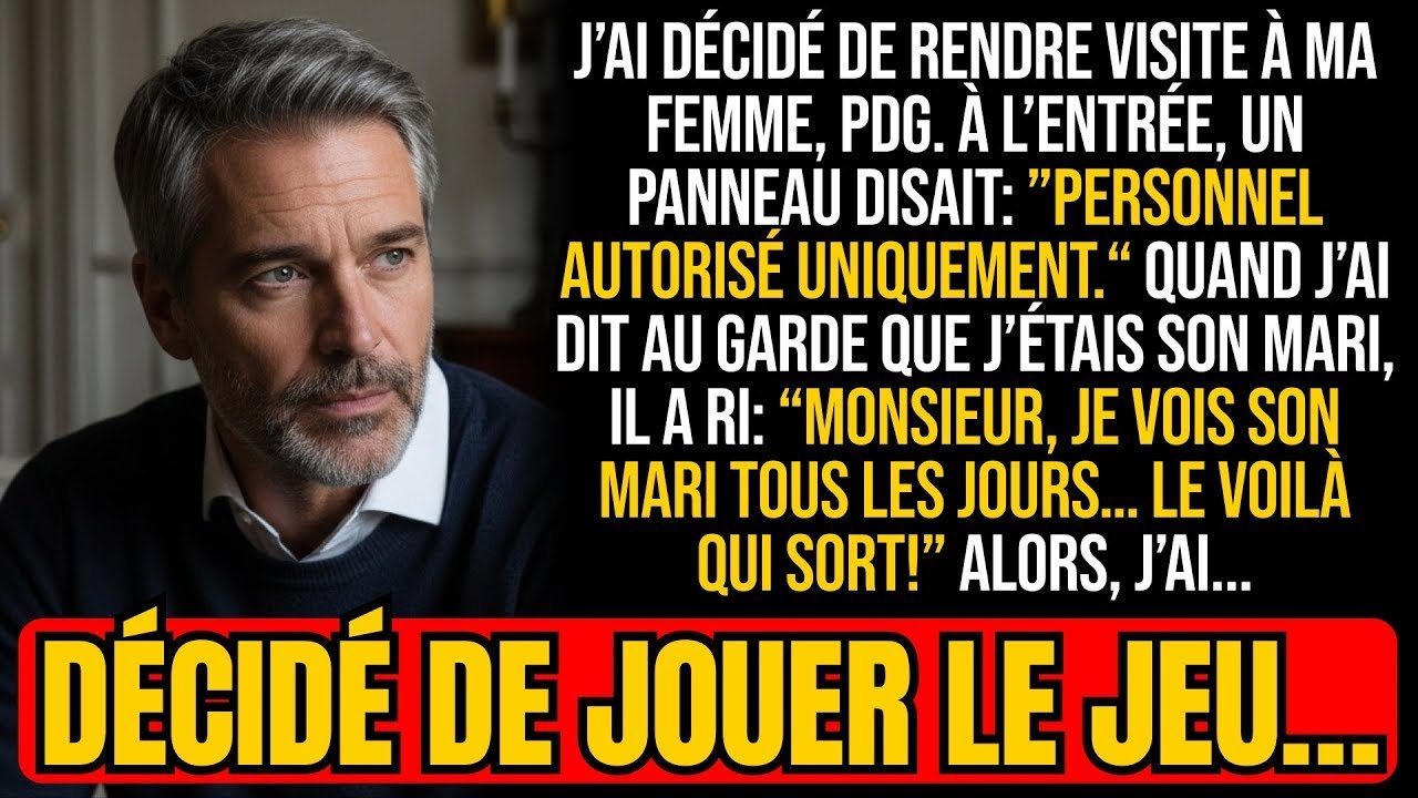 J’ai décidé de rendre visite à ma femme, PDG. À l’entrée, un panneau disait…