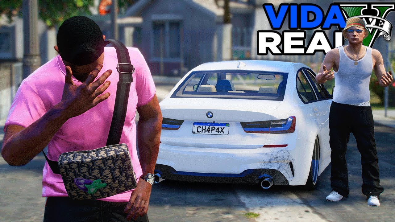 GTA V: VIDA REAL - O VITOR BATEU O CARRO DO MEU CLIENTE! - #24