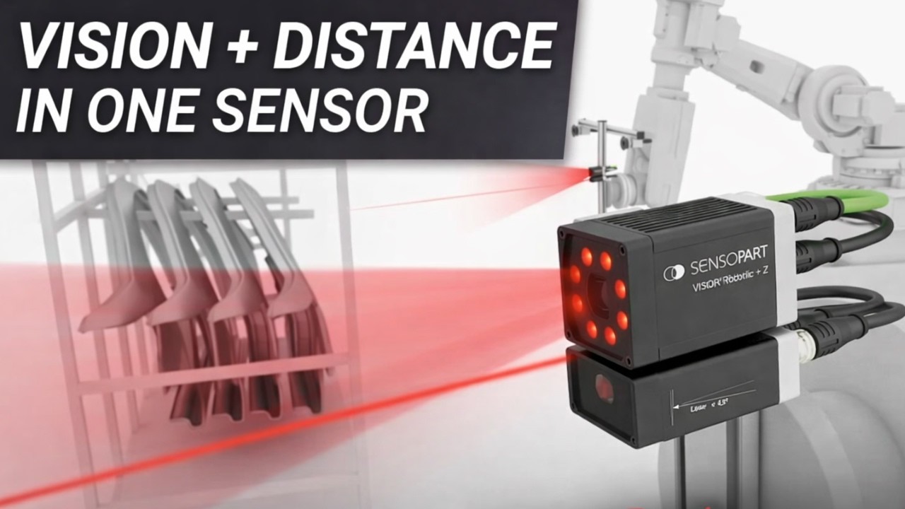 SensoPart VISOR® Robotic +Z: 2D Vision + Distance Measurement for Robotic Pick-and-Place