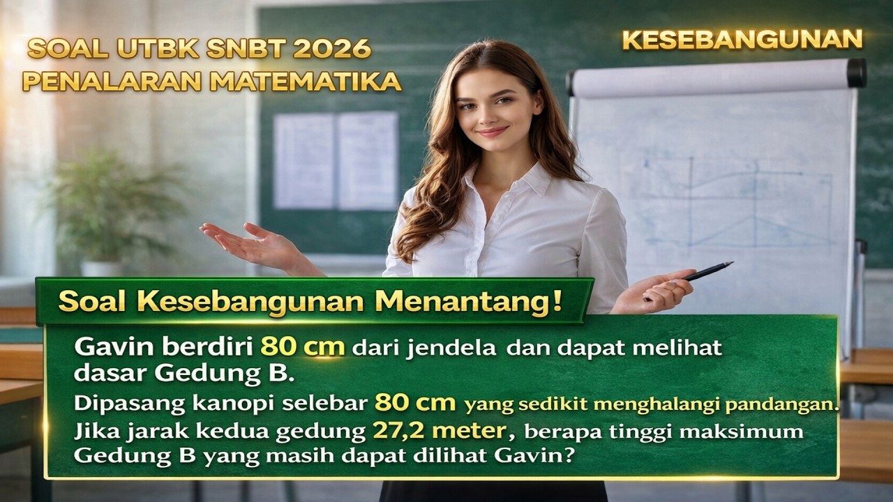 SOAL KESEBANGUNAN YANG MENANTANG, UTBK SNBT PENALARAN MATEMATIKA 2026