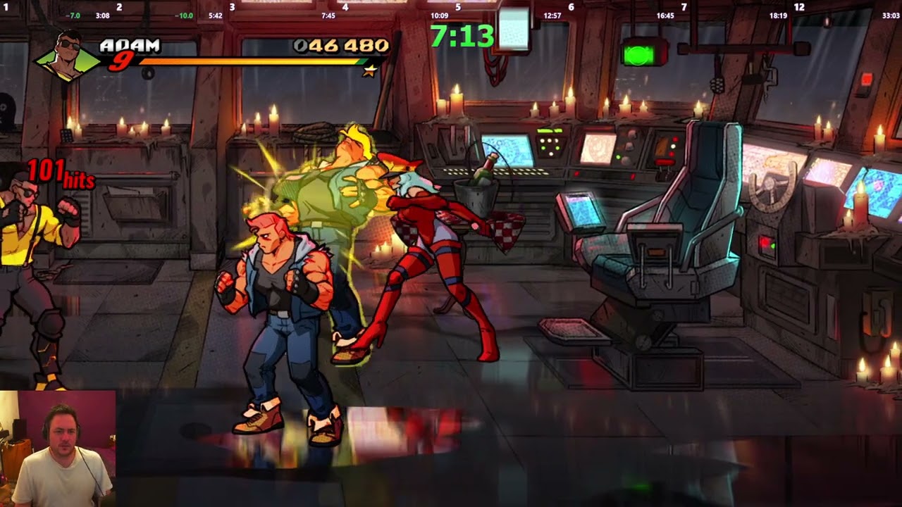 Streets of Rage 4 V8 ADAM EASY SPEEDRUN WORLD RECORD! 32:44