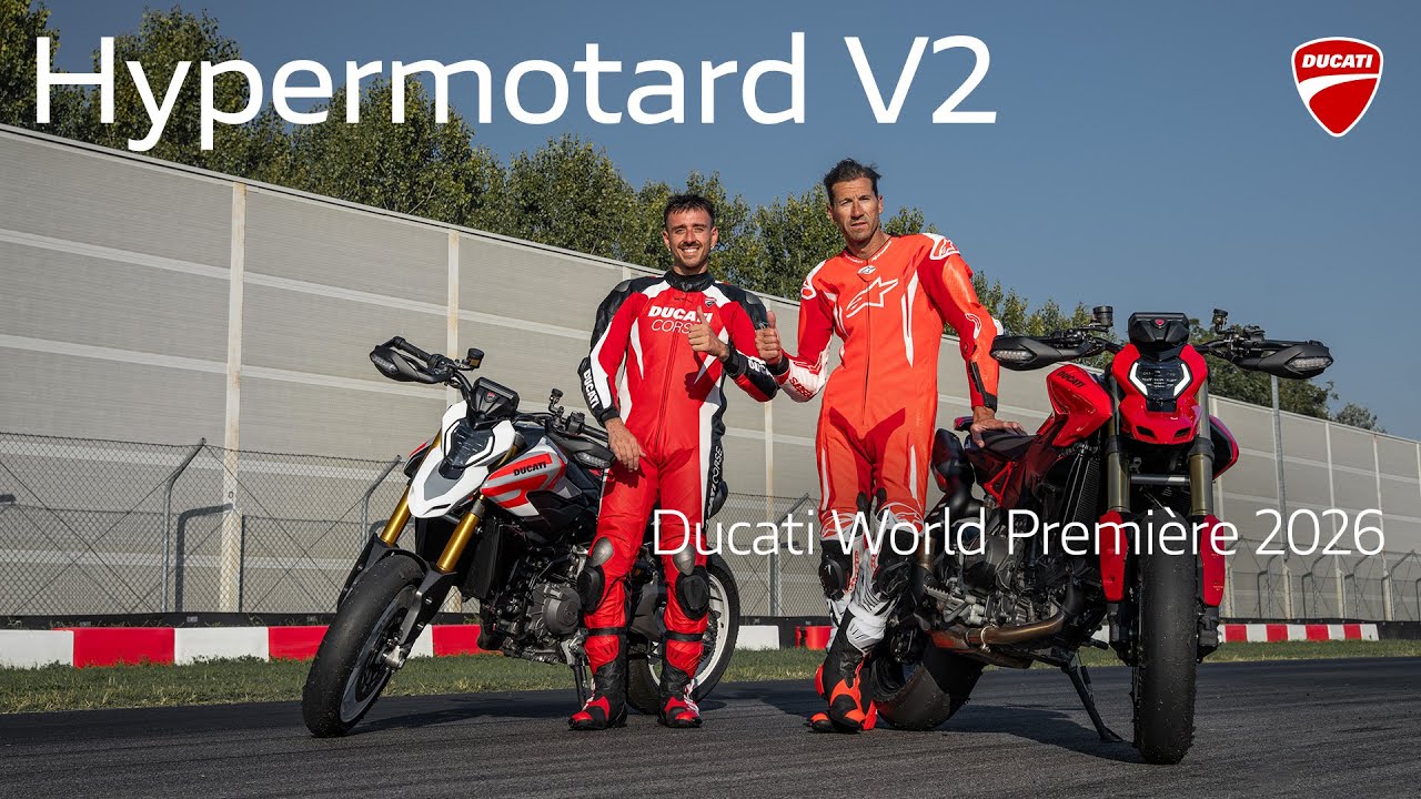New Hypermotard V2 SP & Hypermotard V2 | Ducati World Première 2026