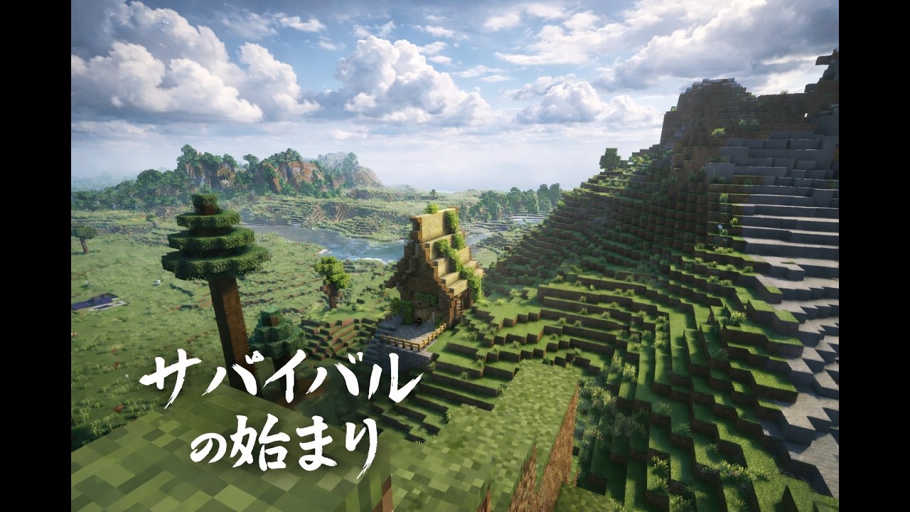【マインクラフト】-サバイバルの始まり-タイムラプス【マイクラ】