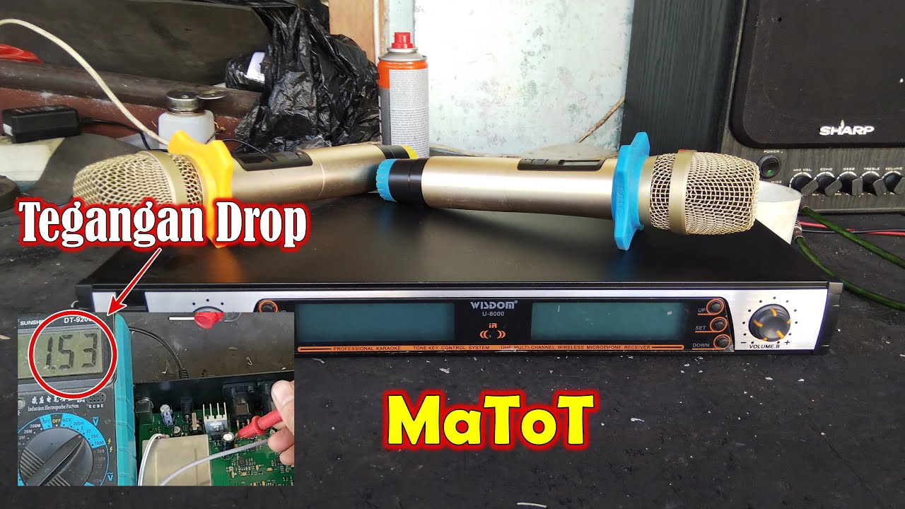 Mic Wirless Wisdom U8000 Rusak MaToT - Mati ToTal