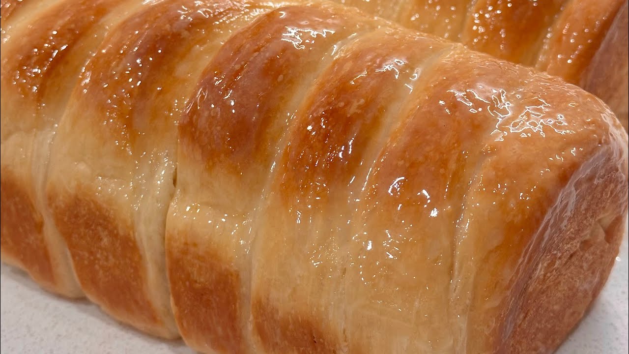 Soft & Fluffy Condensed milk Bread .