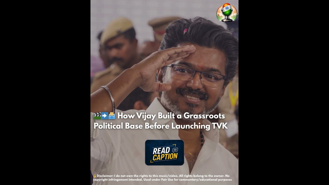 🎬➡️🗳️ How Vijay Built a Grassroots Political Base Before Launching TVK
