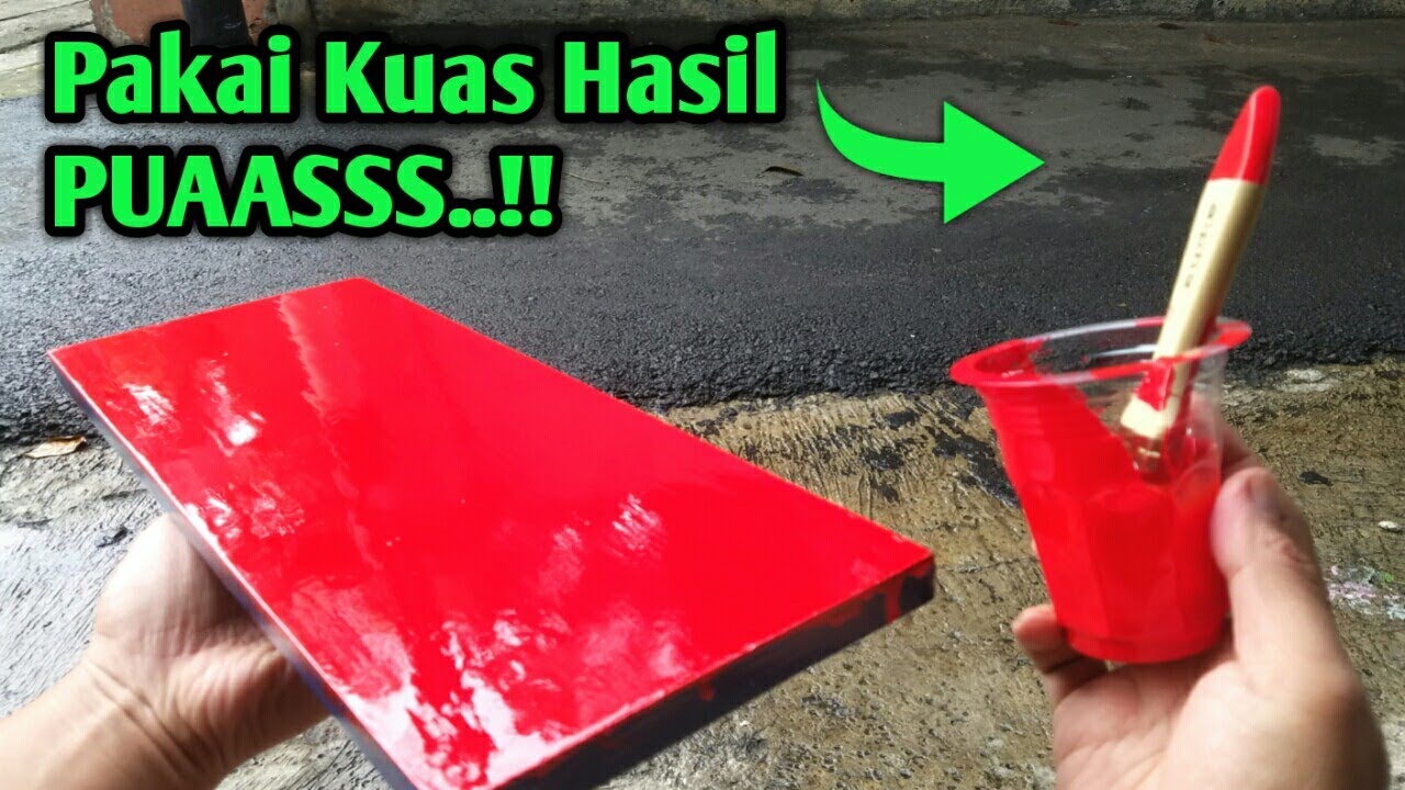 BUKA RAHASIA..!!Cara cat duco di triplek melamin hanya menggunakan kuas hasil kinclong tanpa pernis