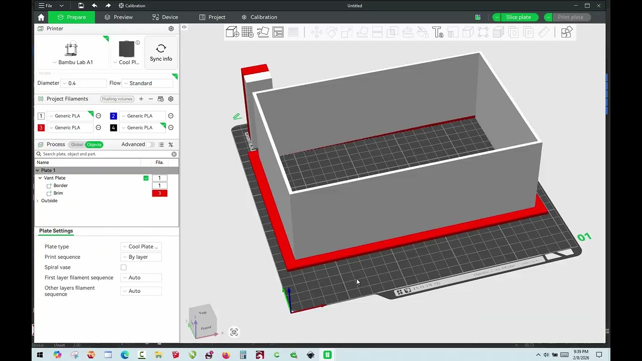 3D Printing - Vent Cover with InkScape and Bambu Studio