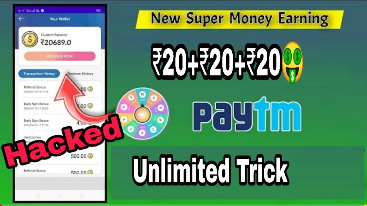 Spin karo app unlimited earning trick in tamil [ Earn Paytm Cash in 2020]