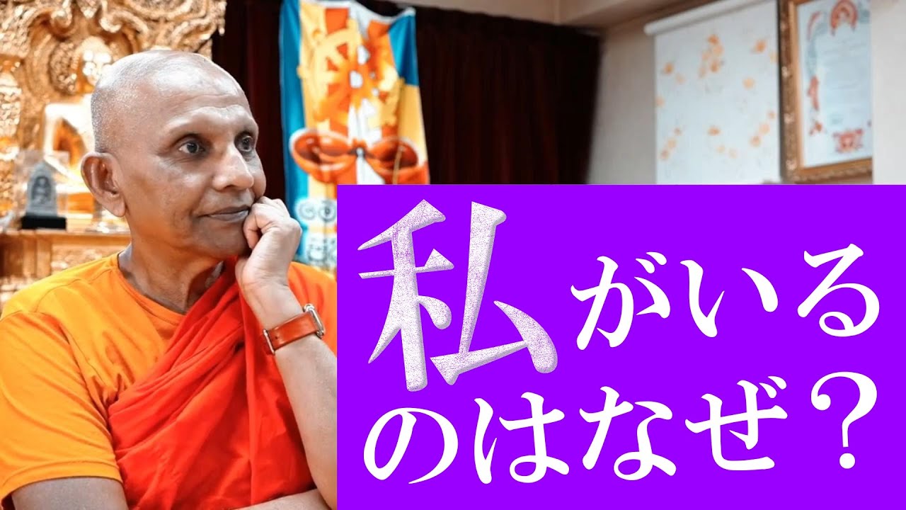 「私がいる」のはなぜ？　自我の錯覚を生み出す執着と渇愛のメカニズム（パーリ経典解説『辺経（SN 22 103）』より）｜スマナサーラ長老の初期仏教法話 #渇愛 #八正道 #解脱道 ※テロップ入り