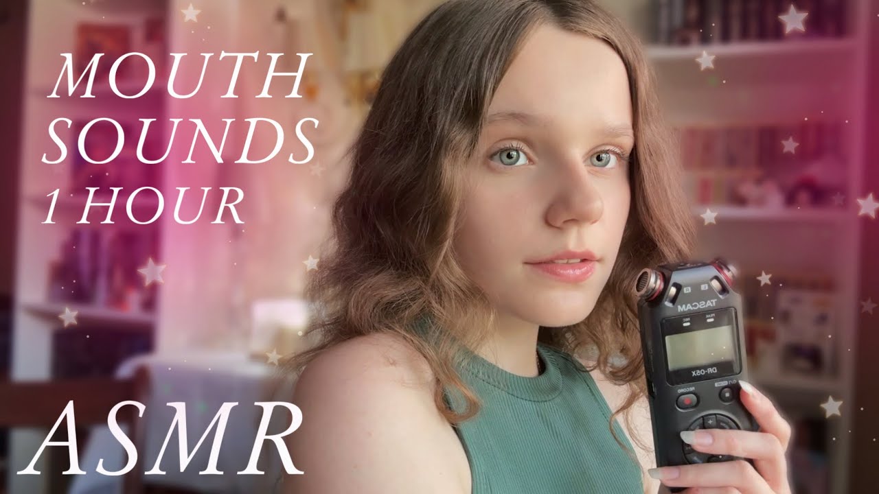 асмр час ЗВУКОВ РТА и ПОЦЕЛУЕВ на таскам 💌 зацикленное ❣️ asmr tascam mouth sounds looped