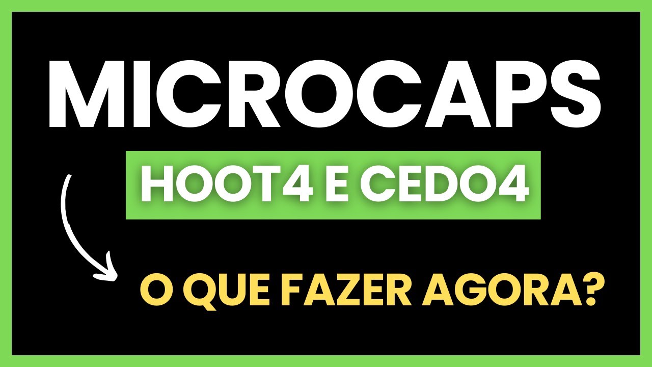 RADAR DE MICROCAPS: HOOT4 e CEDO4 2T 2025