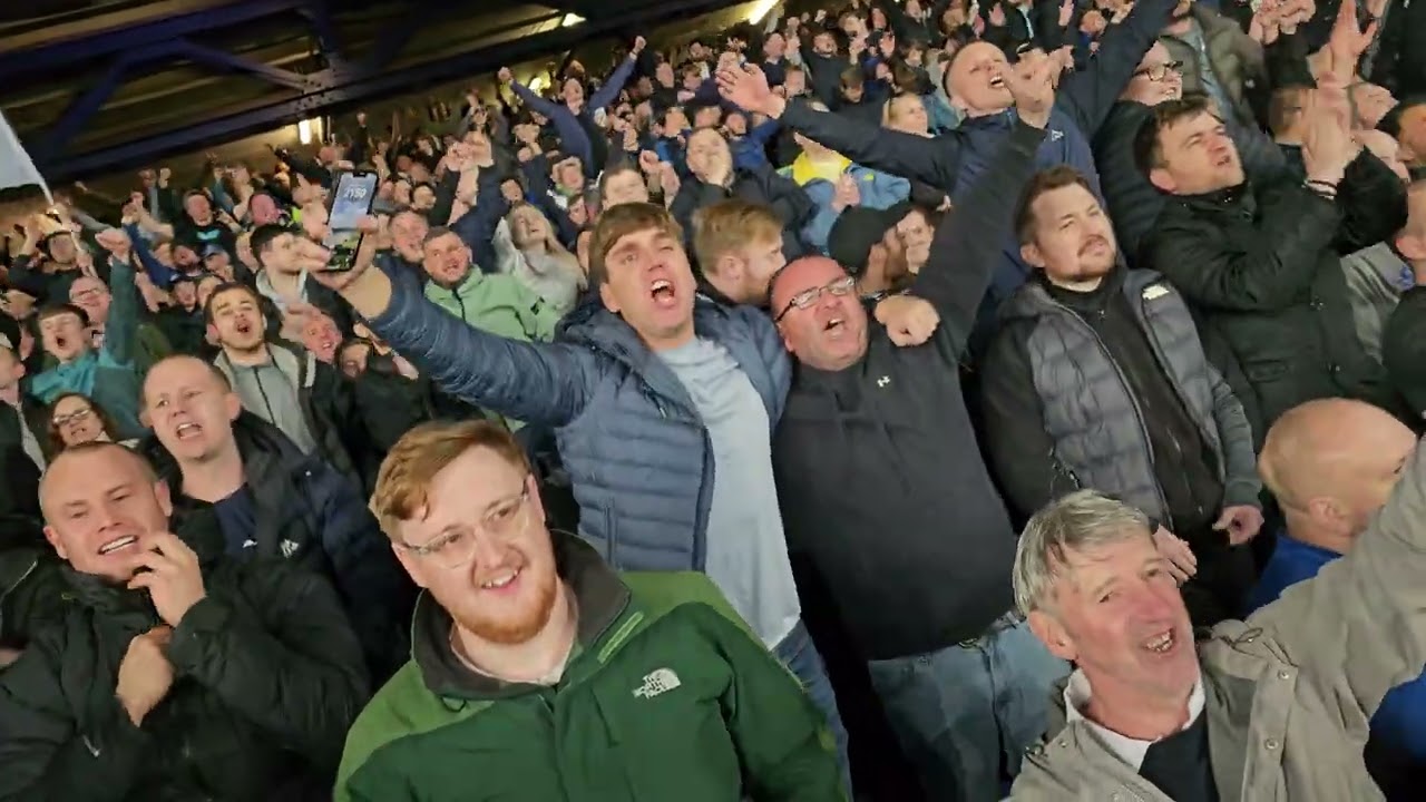Everton 2 - Liverpool 0 Final whistle Gwladys Street