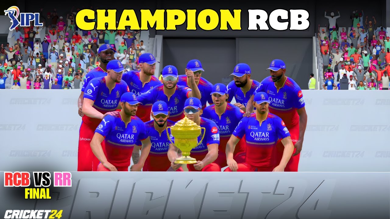 🤯🔥 RCB Are CHAMPIONS! Captain MS Dhoni’s Masterclass Wins the FINAL! | RCB vs RR | Cricket 24