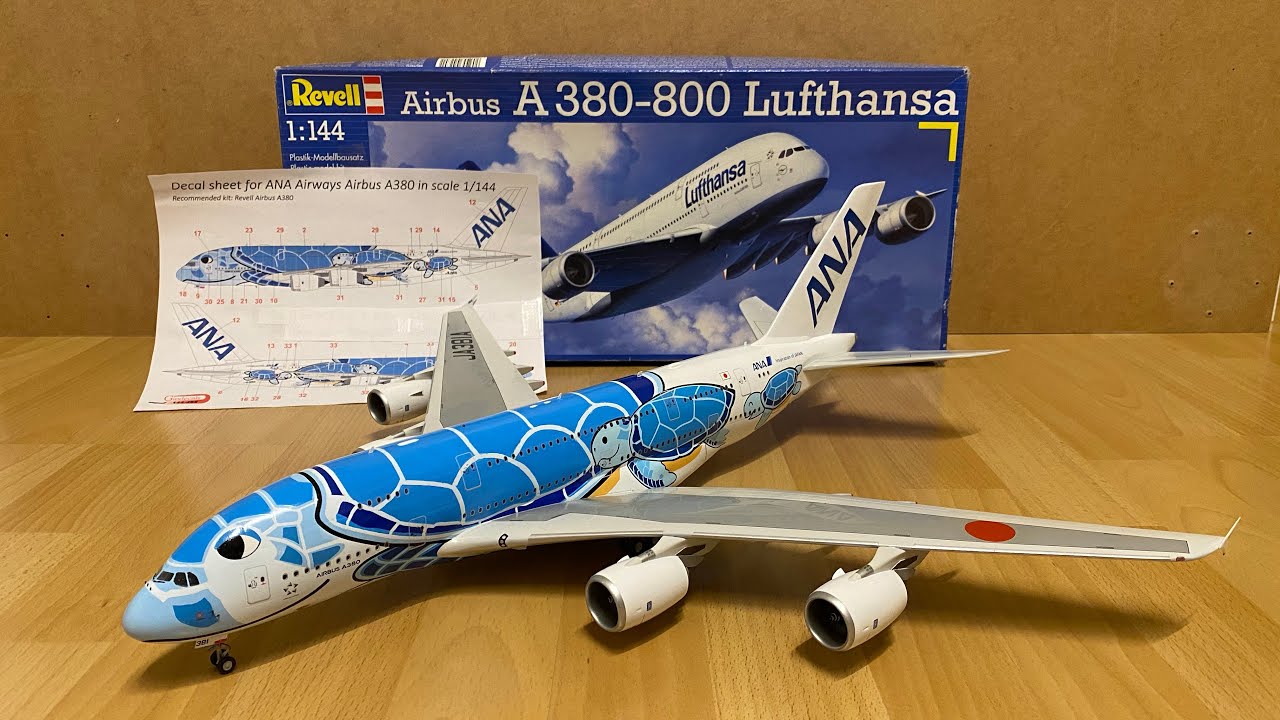 Assembly / Revell 1/144 scale Airbus A380 ANA Flying Honu „Lani“ / Zocker J