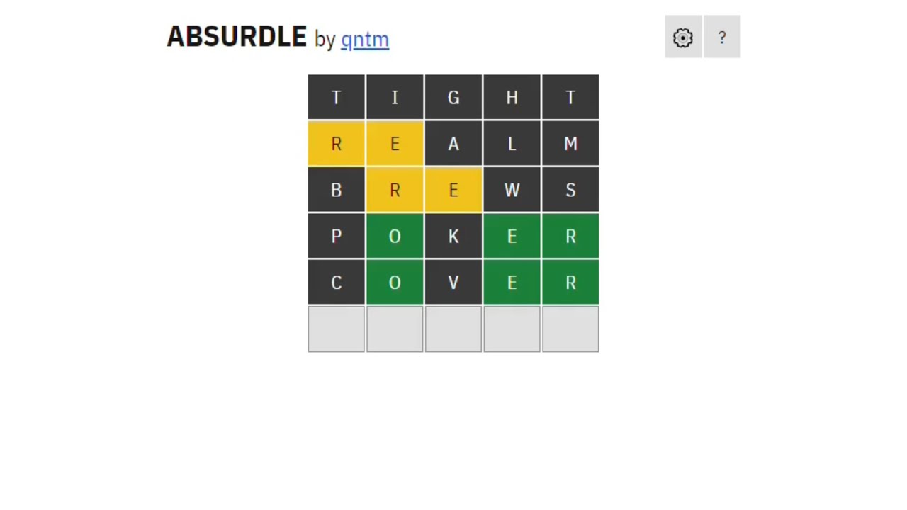Absurdle - Gameplay