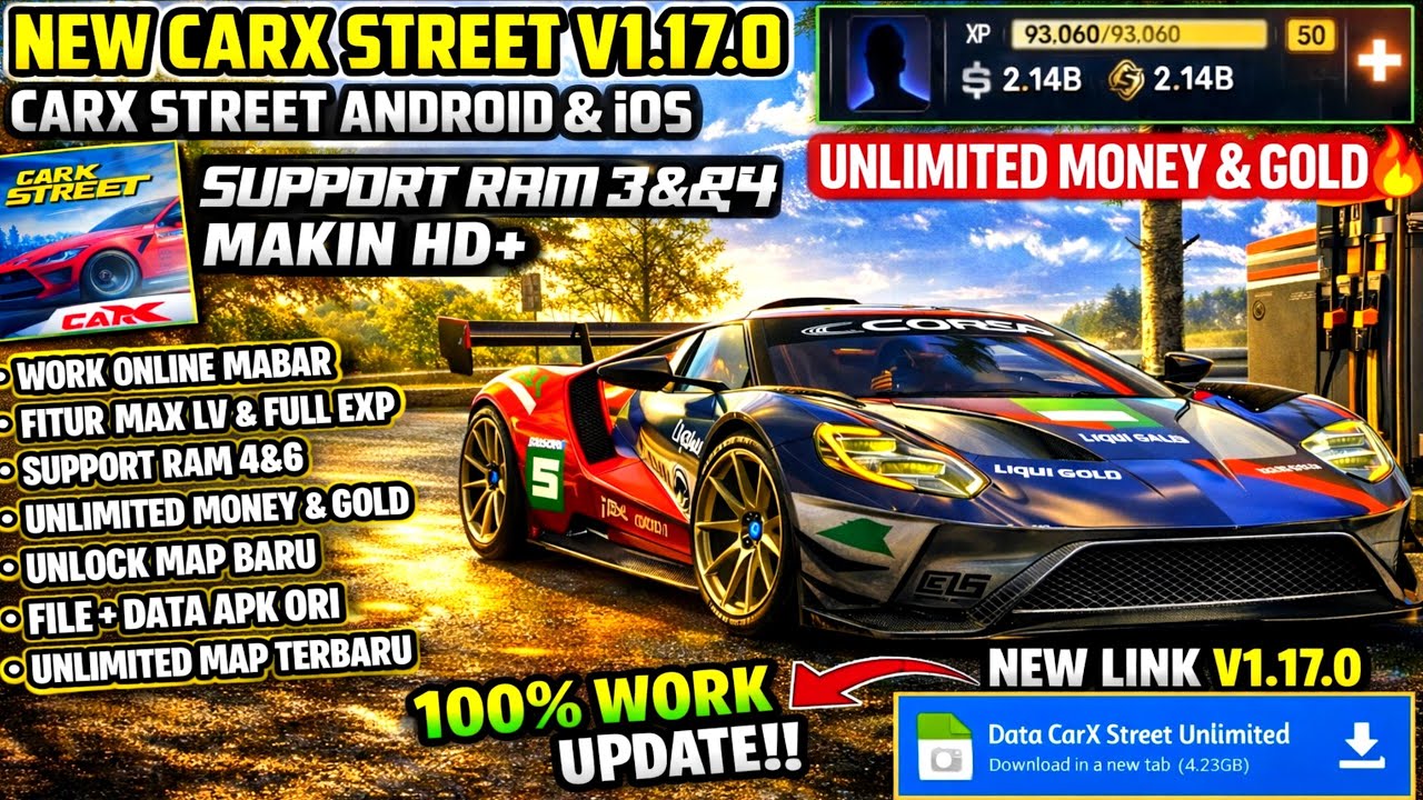 Gameplay! Mod CarX Street 1.17.0 | Download CarX Street Mod Apk Unlimited Money Glitch Android?