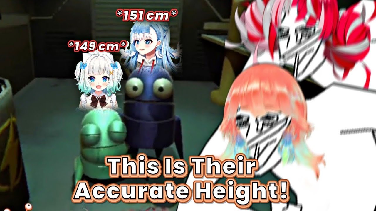 Kiara compares Kobo and Mint's height, and they're losing it