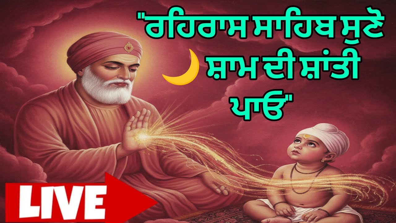 guru da jeet is live//ਰਹਿਰਾਸ ਸਾਹਿਬ ਸੁਣੋ 🌙 ਸ਼ਾਮ ਦੀ ਸ਼ਾਂਤੀ ਪਾਓ