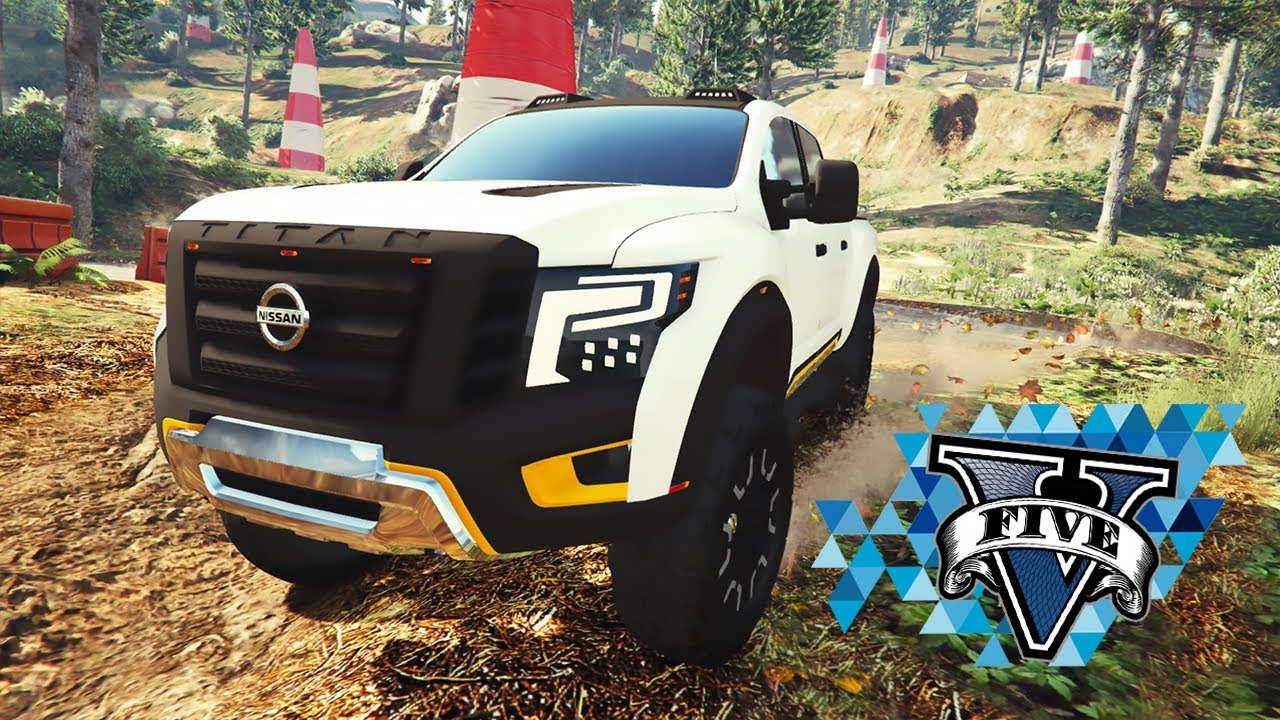 GTA V: Mods Rally Bruto Nissan Titan Warrior 2017 Gameplay