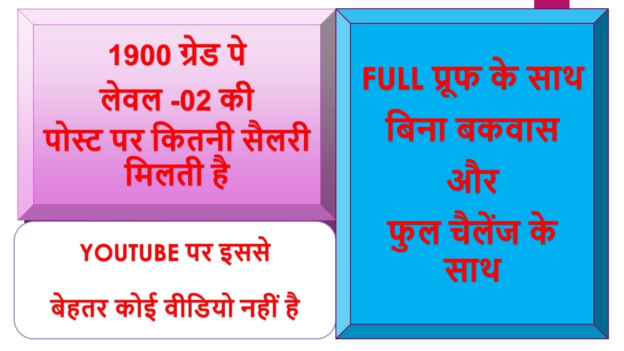 1900 GRADE PAY SALARY II GP-1900 SALARY II LEVEL-2 SALARY II #SSC CGL SALARY II #CLERK SALARY