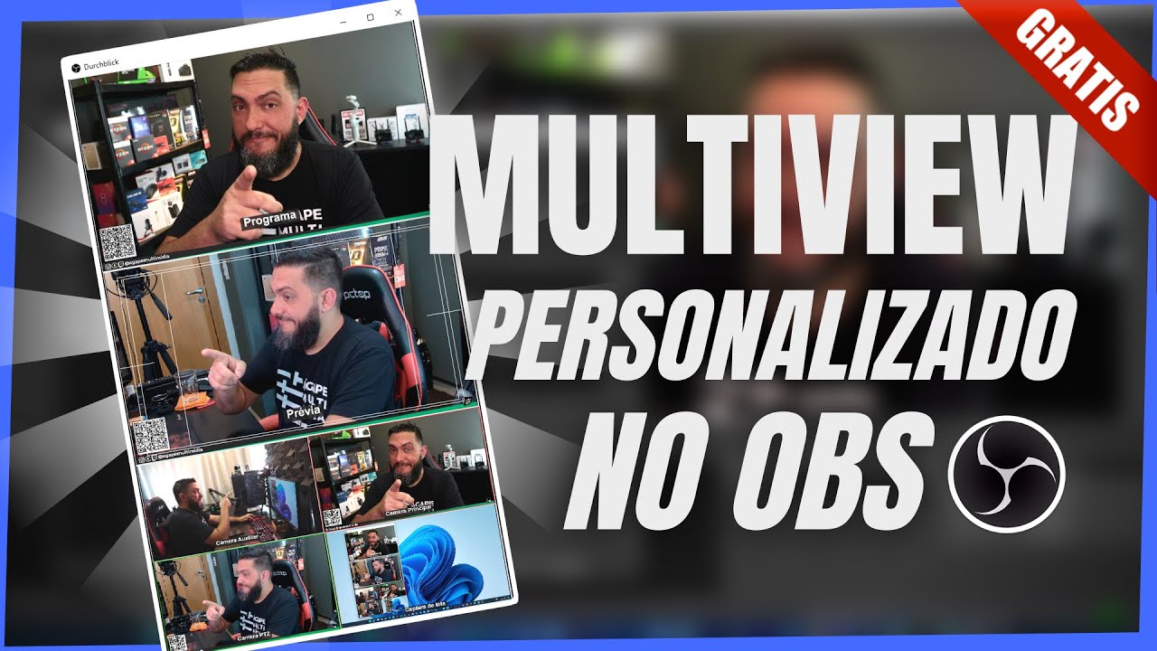 VISUALIZAÇÃO MULTIPLA (MULTIVIEW) PERSONALIZADO NO OBS - Configurando o Plugim DurchBlick [GRATIS]