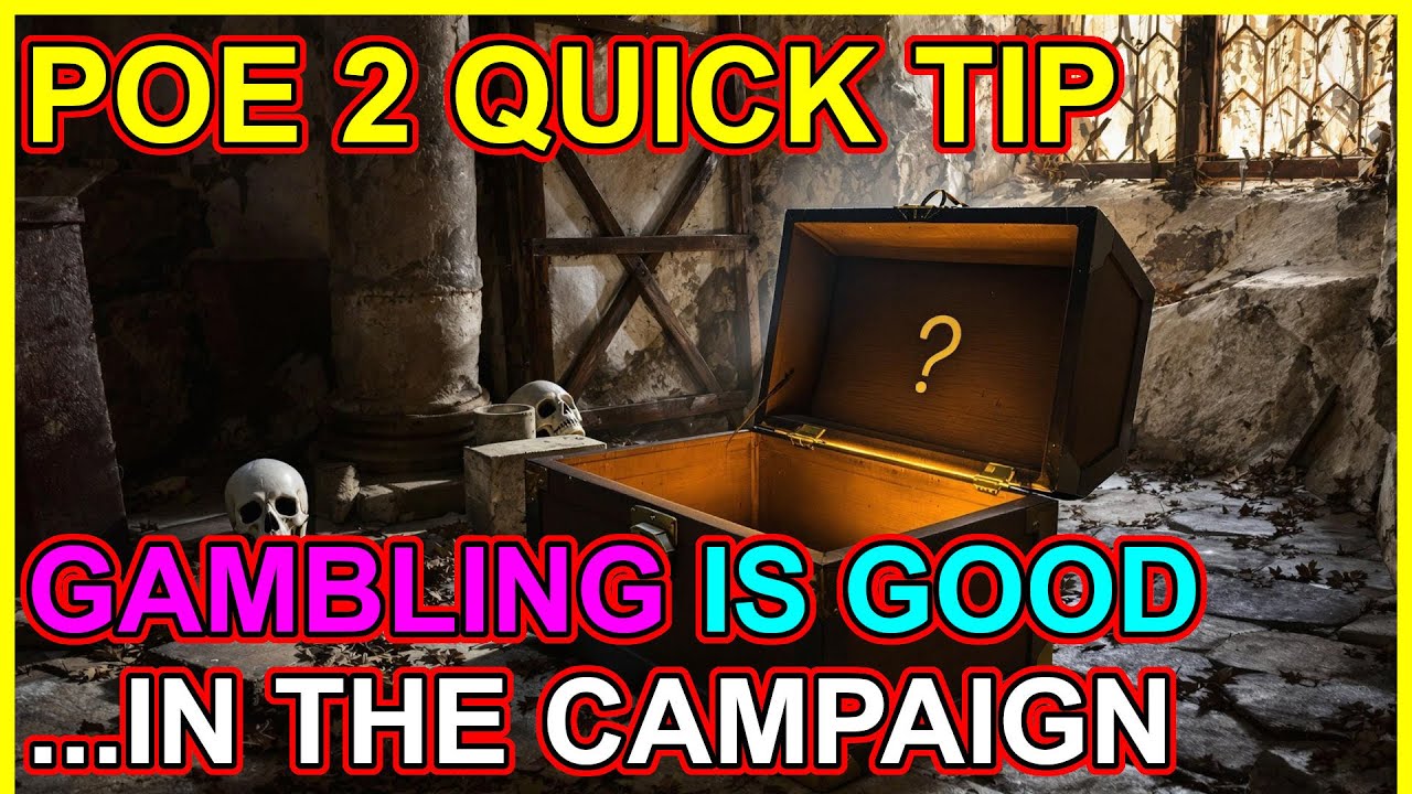 POE 2 - Quick Tips: Gambling For Upgrades In The Campaign Is Powerful. Path of Exile 2