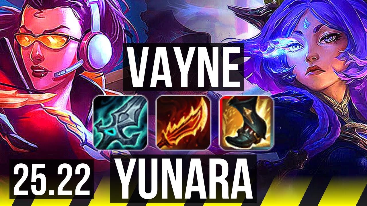 VAYNE & Nami vs YUNARA & Lulu (ADC) | Quadra, Legendary | EUW Master | 25.22
