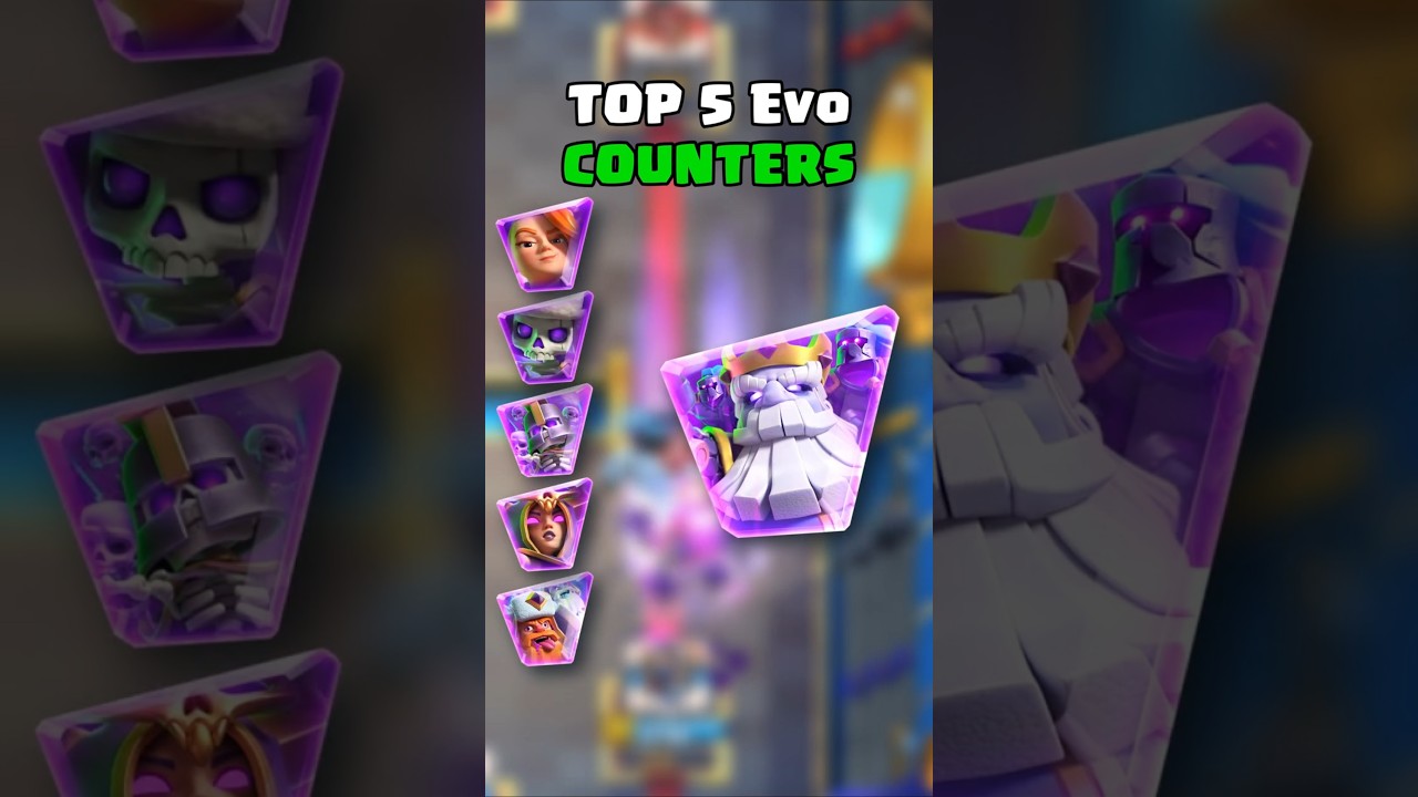 Top 5 Evo Counter for Evo Royale Ghost! #clashroyale