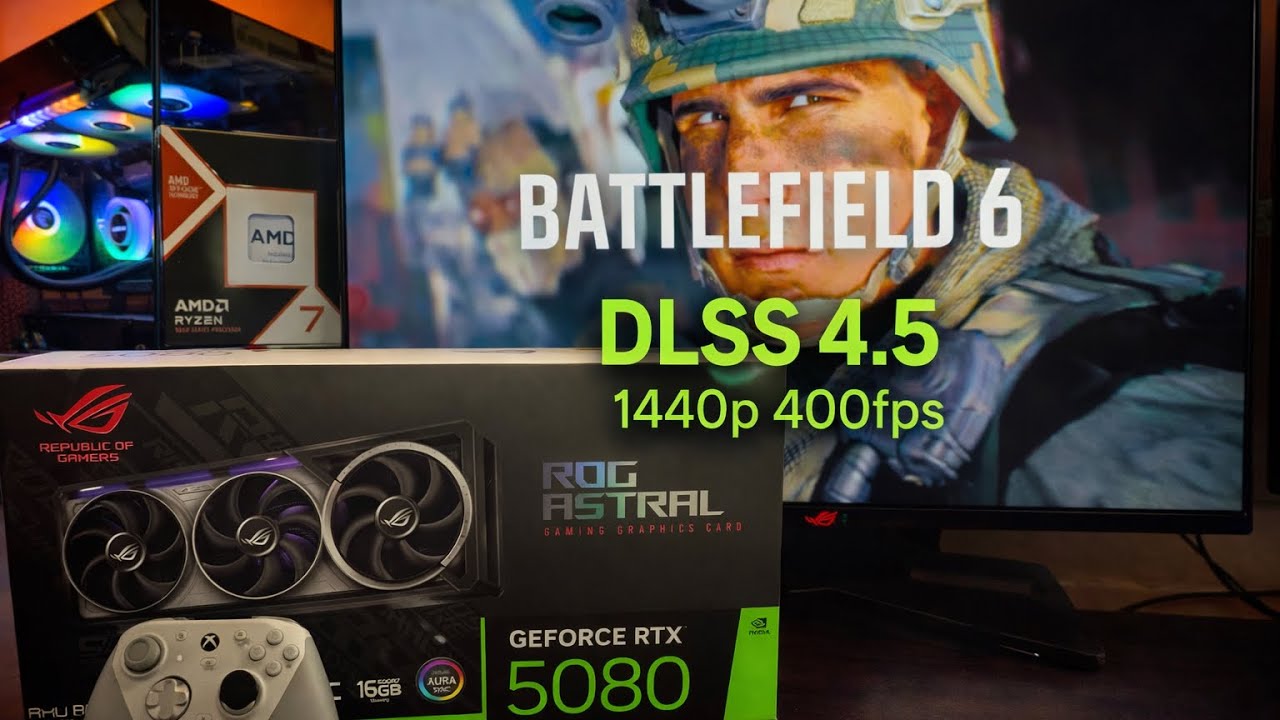 Battlefield 6 with DLSS 4.5 at 1440p 
