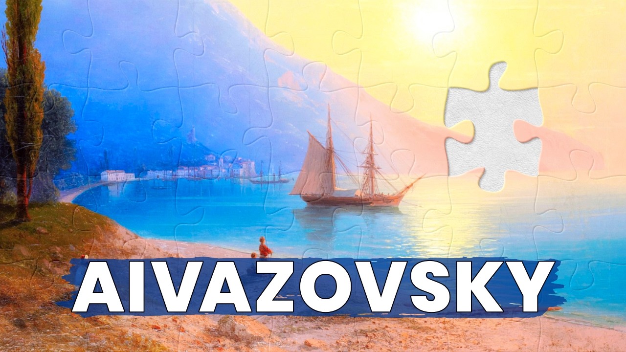 Relaxing Ivan Aivazovsky Art Puzzles | 30 Min Music for Sleep & Focus