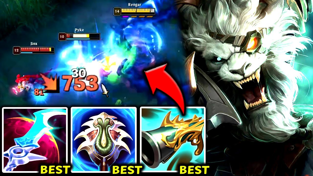 RENGAR TOP IS MY #1 NEW FAVORITE TOPLANER TO 1V9 (NEW BUFFS) - S14 Rengar TOP Gameplay Guide