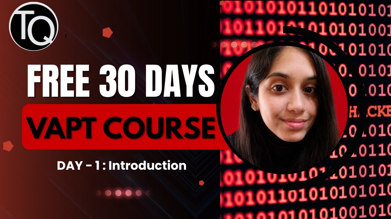 What is Cybersecurity? | VAPT Fundamentals | Day 1 | Free VAPT Training | Techonquer