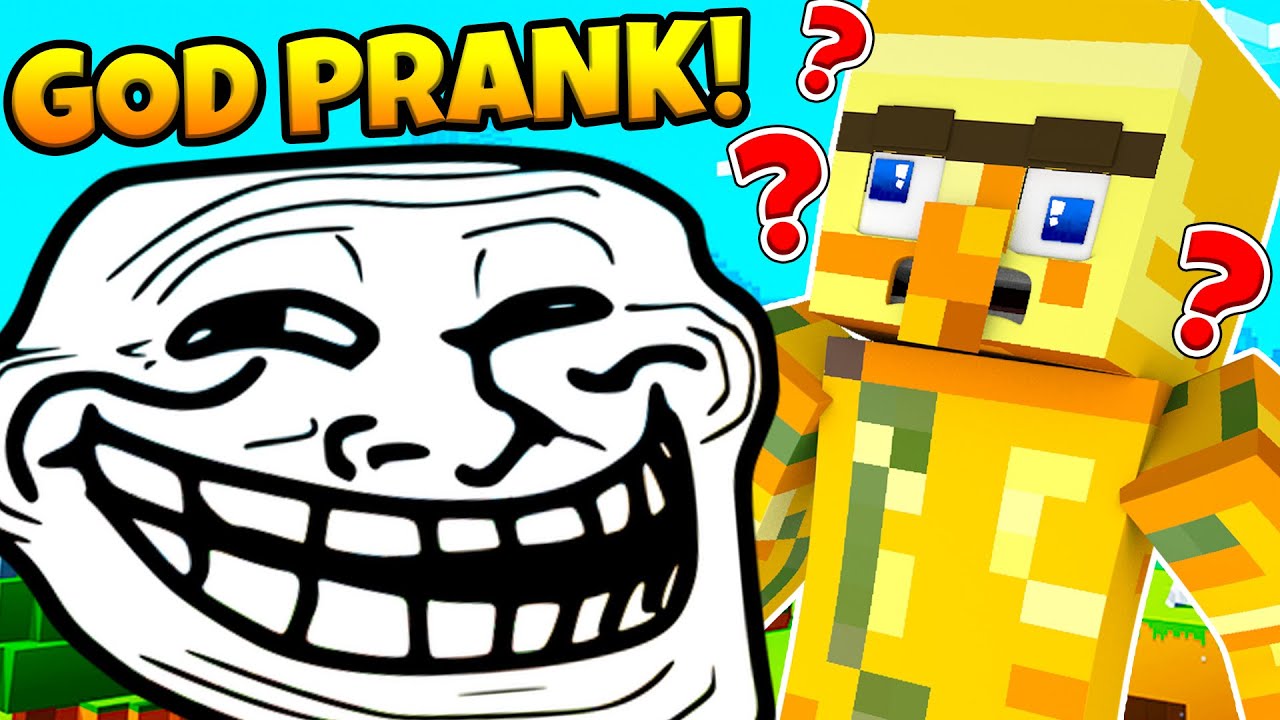 GOD MODE PRANK! | INVISIBLE COMMANDS LUCKY BLOCK MINECRAFT MODDED MINIGAME | JeromeASF