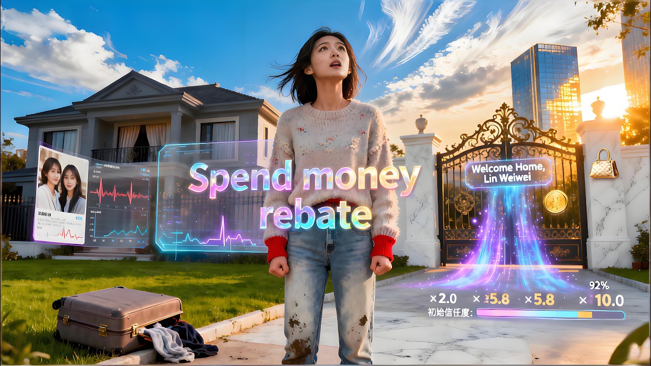 Spend on my bestie, get 10x back! From homeless to billionaire after stepmom kicked me out. #Shorts