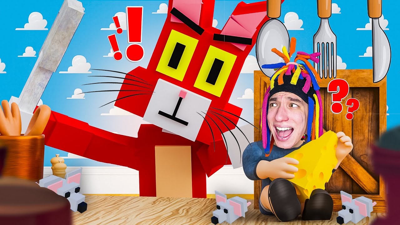 КИТАЙКА ИГРАЕТ В КОШКА ПРОТИВ МЫШКИ В ROBLOX!
