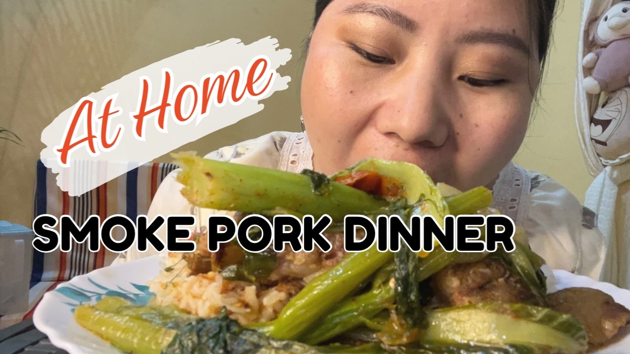 Today I’m having smoke pork dinner🍚🥓 | Keri Quinz vlogging