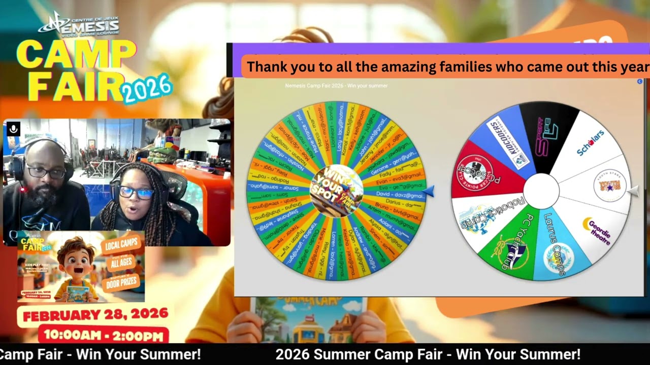 Nemesis Summer Camp Fair 2026 WINNERS ANNOUNCED!!!