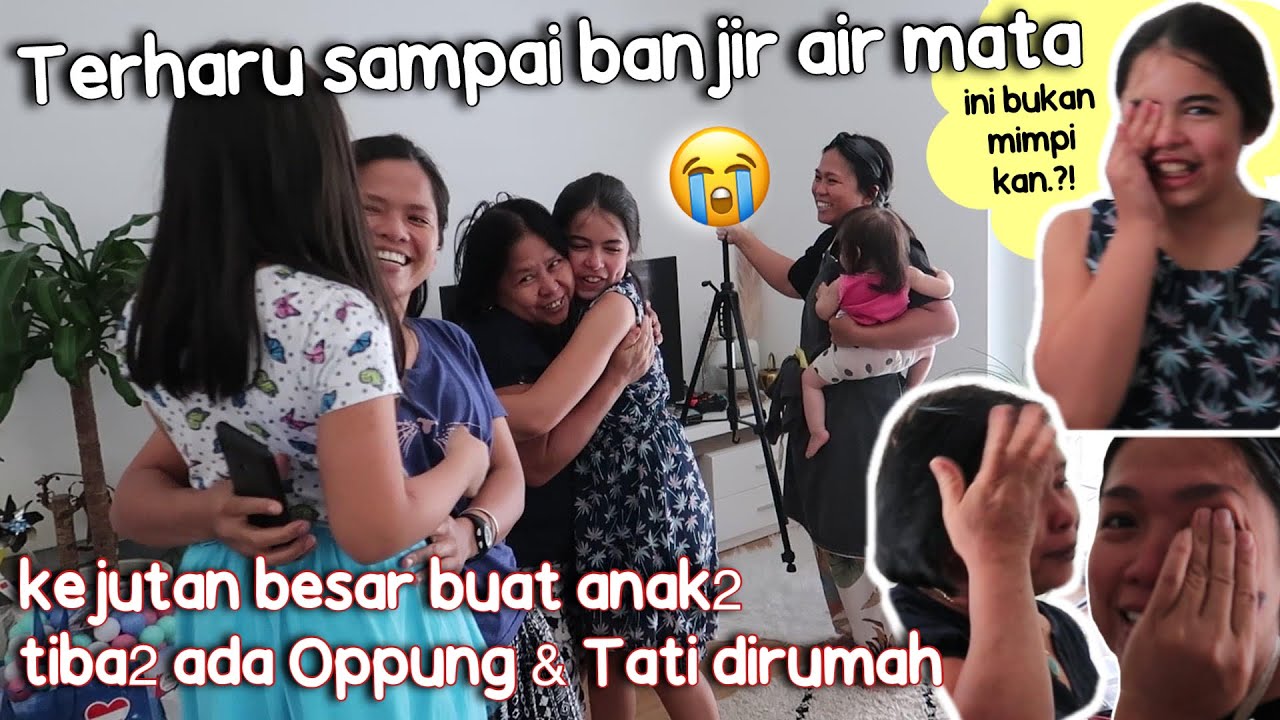 KEJUTAN BUAT ANAK2 TIBA2 ADA OPPUNG & TATI DIRUMAH😁