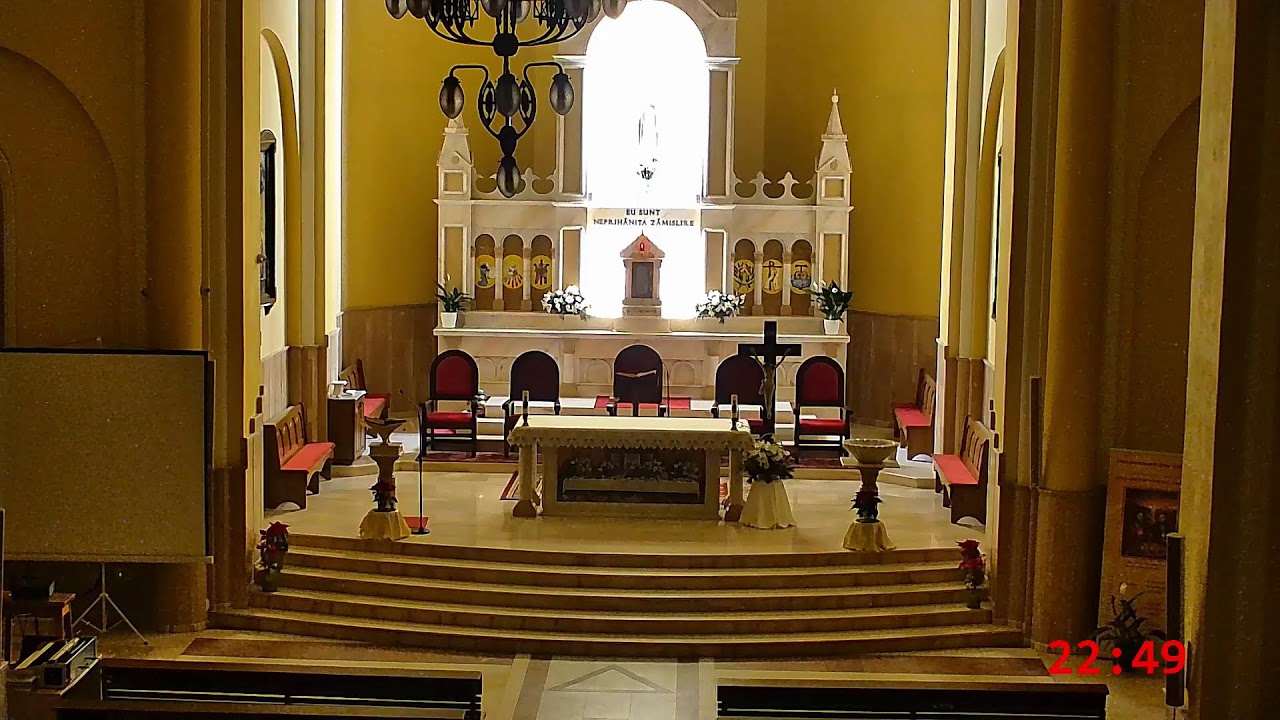 LIVE-Biserica Romano-Catolică `Nașterea Sfintei Fecioare Maria` din Halaucești