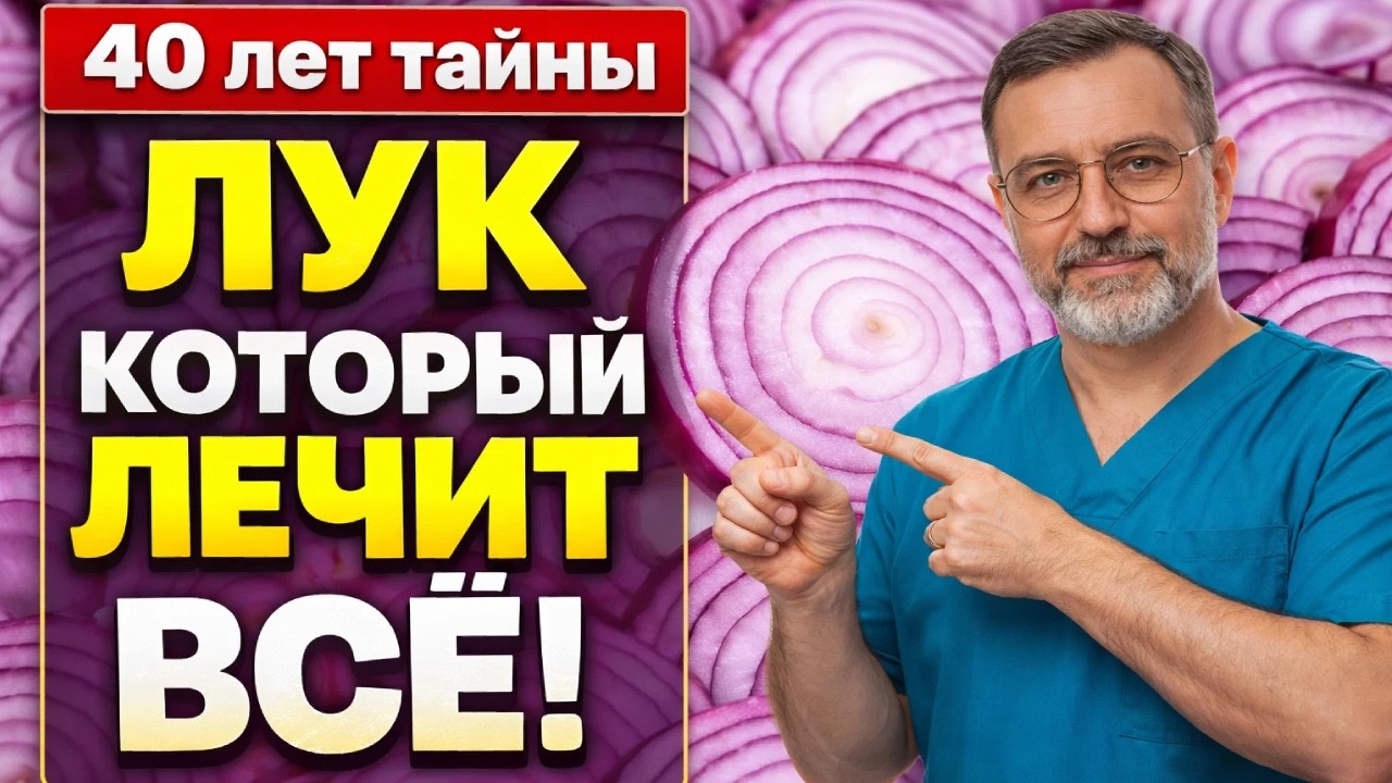 ШОК! Лук спасает сосуды, сахар и суставы &mdash; метод врача за 40 лет