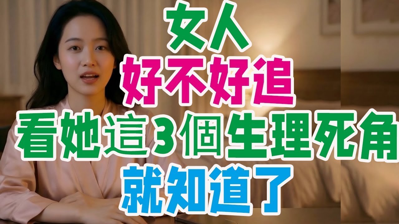 中年男人別瞎追！女人好不好追，看她這3個「生理死角」就知道了（一眼看穿）中年男人#中年情感#中年约会#女人好不好追#如何判断女人#女人心理#熟女心理#女人生理反应#生理信号#生理雷达#肢体语言