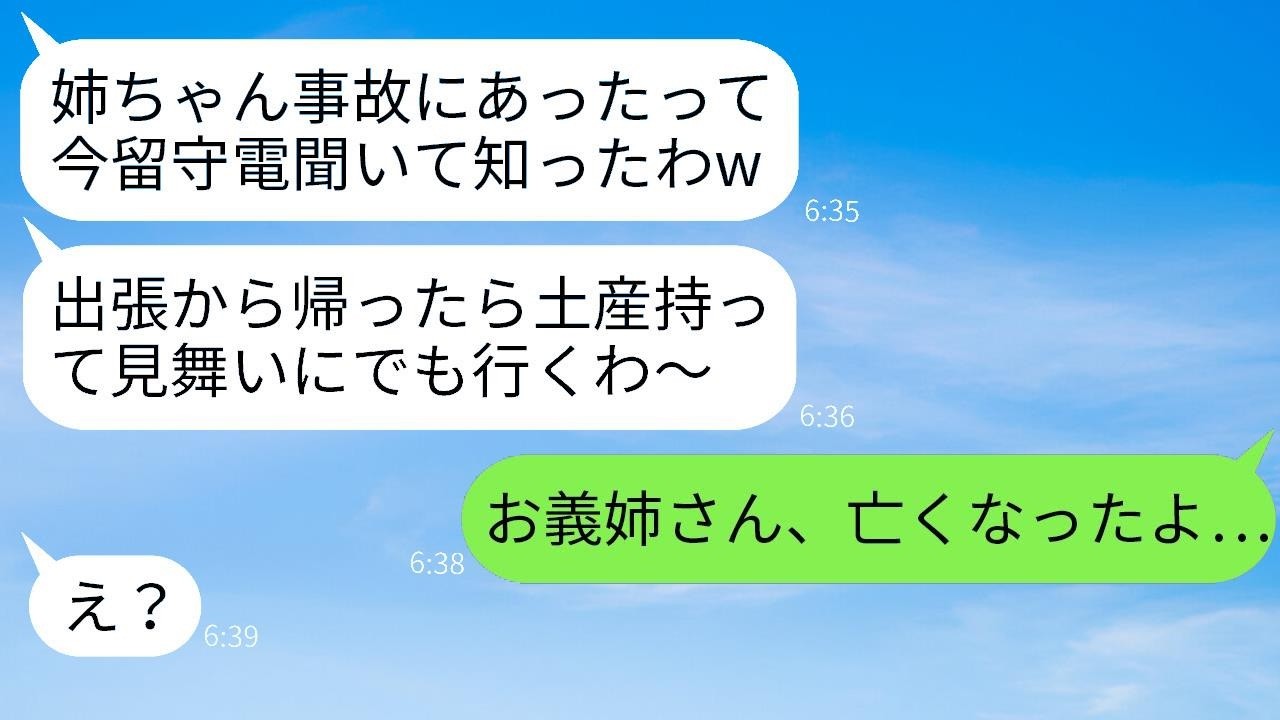 両親に代わって自分を育ててくれた実の姉が事故で亡くなったことを知らずに、若い女性と海外旅行を楽しんでいた夫→浮かれて帰ってきたクズ男が家族全員を失った結果www